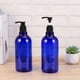 thumbnail image 4 of 2pcs 500ml Botellas de bomba de tornillo Botellas rellenables (botella azul y bomba negra), 4 of 5