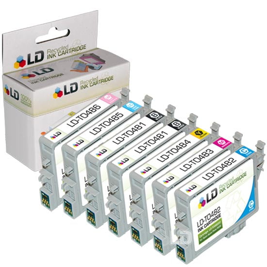 Epson Remanufactured T048 Set of 7 Ink Carts. 2 Black & 1 Cyan