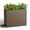 Brown, variant on Kaleemen Outdoor Planter Box,Large Rectangular Metal Planter for Patio/Porch/Garden, Black