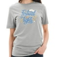 thumbnail image 3 of Big Size Festival of Lights Graphic Design Ring Spun Combed Cotton Short Sleeve Deluxe Jersey T-Shirt - Heather Grey XL, 3 of 4