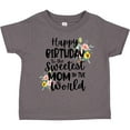 thumbnail image 3 of Inktastic Happy Birthday to the Sweetest Mom in the World Girls Toddler T-Shirt, 3 of 5