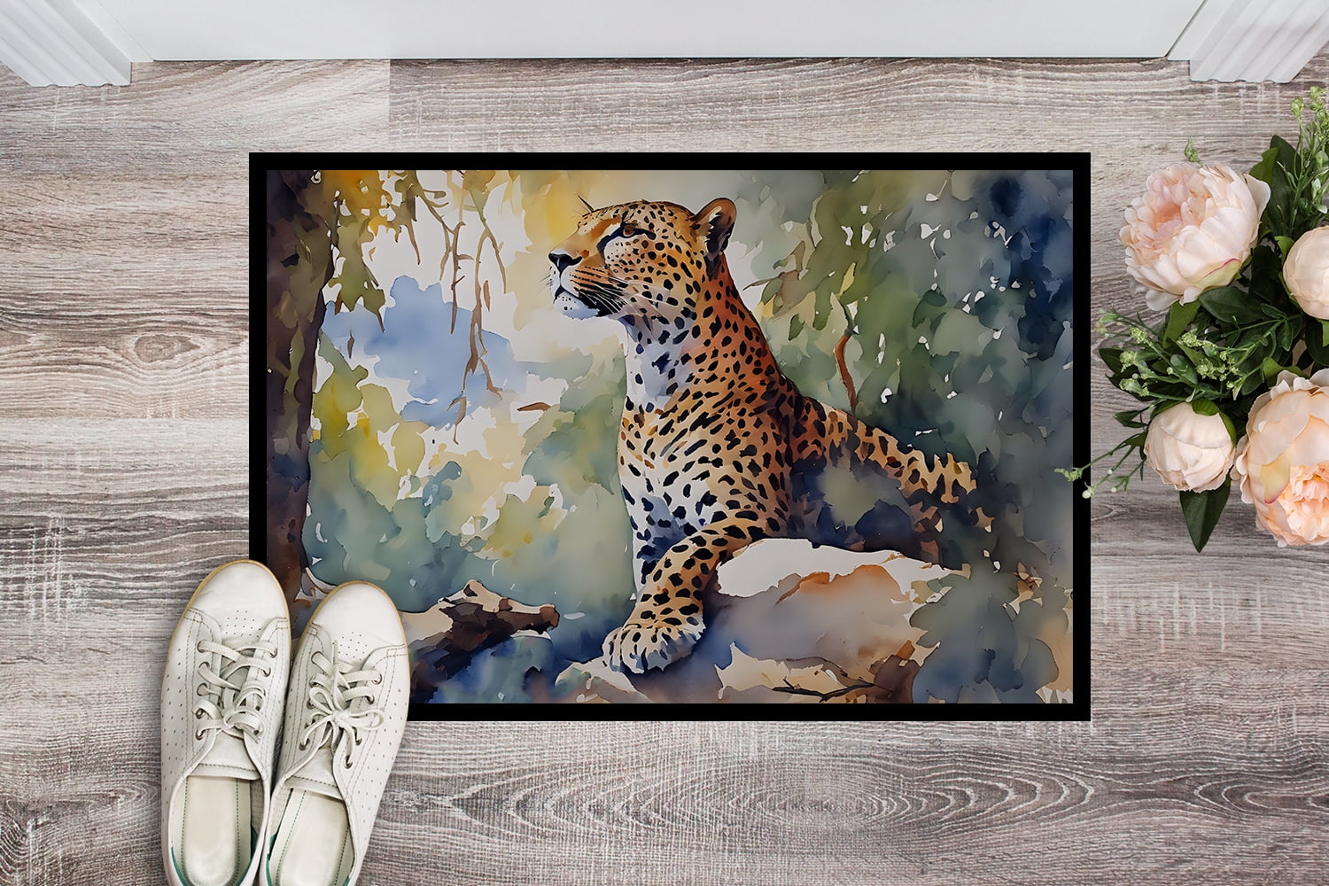 Leopard Doormat 27 in x 18 in