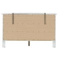 thumbnail image 5 of Bowery Hill Engineered Wood Transitional 6 Drawer Dresser in White, 5 of 5