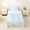 White Blue B, variant on Feelyou Blue Flower Initial D Twin Sheets for Kids Girls, Sweet Rose Bow Monogram Bedding, 3 Pieces, 1 Flat Sheet, 1 Fitted Sheet and 1 Pillowcase