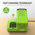 thumbnail image 4 of Greenworks 40V 5A Rapid Charge for All Greenworks 40V Battery (2967002), 4 of 8
