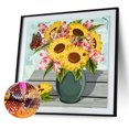 thumbnail image 1 of Cuadros Decorativos Kit de dibujo de diamantes DIY serie de flores 5D taladro Wdftyju redondo completo arte de pared manualidades imagen de mosaico accesorios de decoración de habitació, 1 of 1