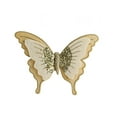 thumbnail image 2 of Gold Christmas Bows - Fabric Butterfly with Double-layered Wings, for Christmas Tree, Christmas Decorations for Tree, Garland, Christmas Tree Ornaments, 2 of 3