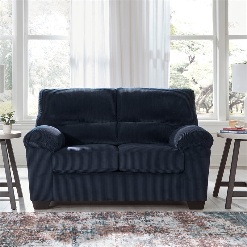 Signature Design by Ashley Furniture SimpleJoy Navy Loveseat
