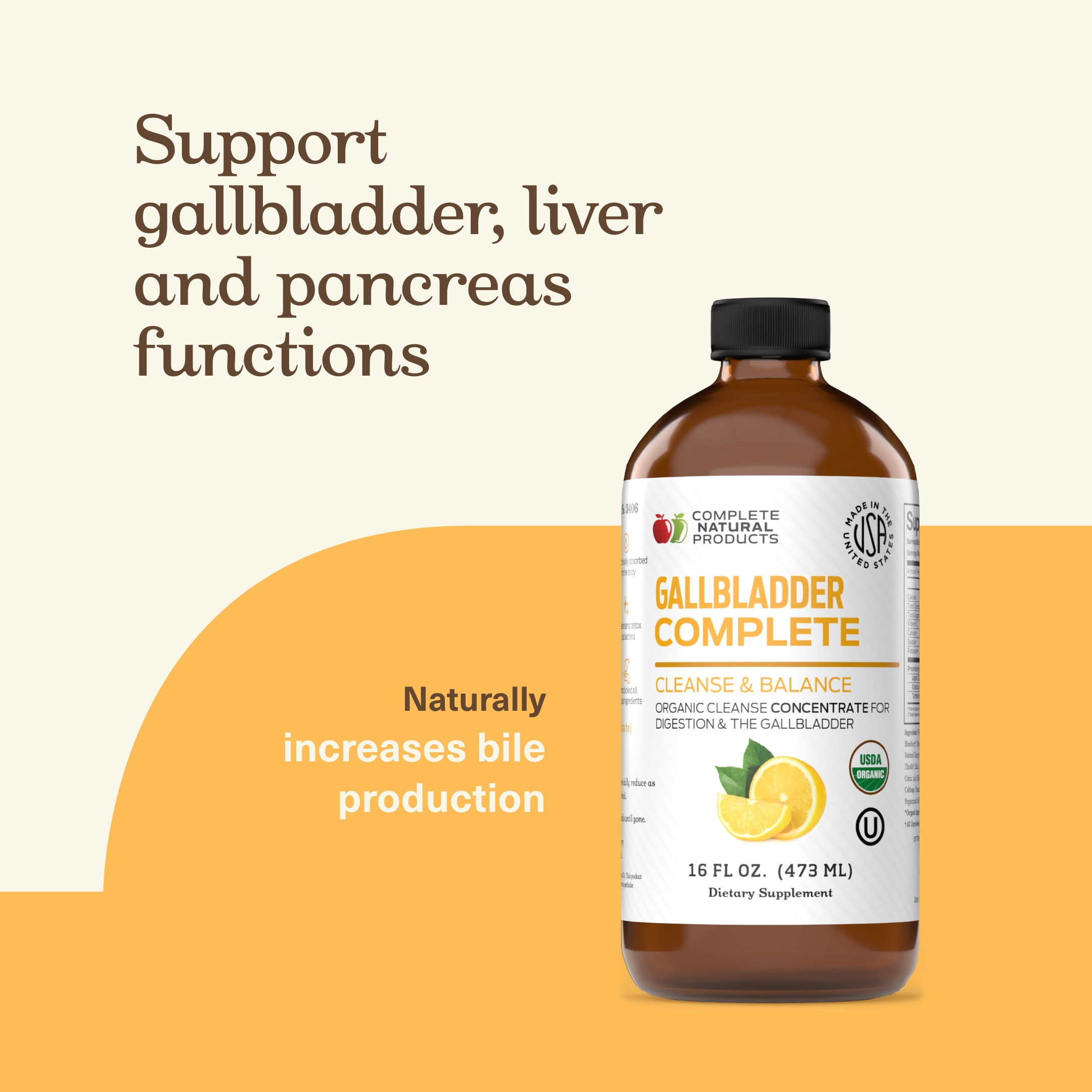 Complete Natural Products Gallbladder Complete - 16 Fl Oz (Pack of 1)