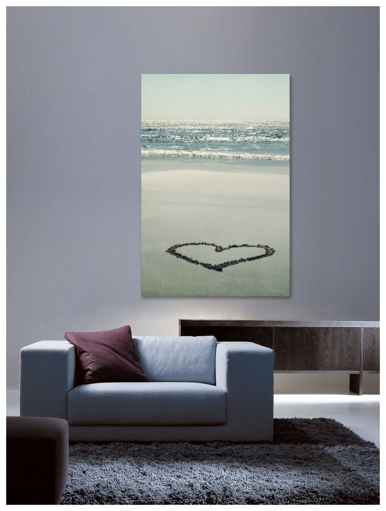 Marmont Hill "I Love the Beach" by Robert Dickinson Painting Print on Canvas