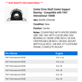 thumbnail image 2 of Center Drive Shaft Center Support Bearing - Compatible with 1967 International 1000B, 2 of 2