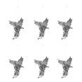 thumbnail image 2 of PENGXIANG 6Pcs Christmas Tree Pendant Eye-catching Exquisite Plastic Christmas Tree Angel Pendant for Home, 2 of 9
