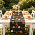 thumbnail image 5 of Fall Table Runner Home Party Decor 13x72 Inch, Maple Pumpkin Ghost Halloween Table Runner - Autumn Harvest Themed Table Decoration, 5 of 6