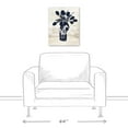 thumbnail image 3 of Creative Products Navy Flower Vase 16 x 20 Canvas Wall Art, 3 of 4