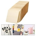 thumbnail image 6 of OUNONA Blank Design 30Pcs Khaki Square Wooden Chips 4x4in, 6 of 7