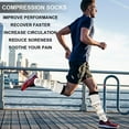 thumbnail image 4 of 6 Pairs Medical Sport Compression Socks - 15-20mmhg Graduated Knee-High Support for Men & Women, Ideal for Soccer, Running, and Nurses, 4 of 7