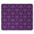 thumbnail image 1 of Eggplant Mouse Pad, Damask Pattern with Symmetrical Abstract Leaves and Swirls Forming Unified Look, Rectangle Non-Slip Rubber Mousepad, Purple Lilac, by Ambesonne, 1 of 2