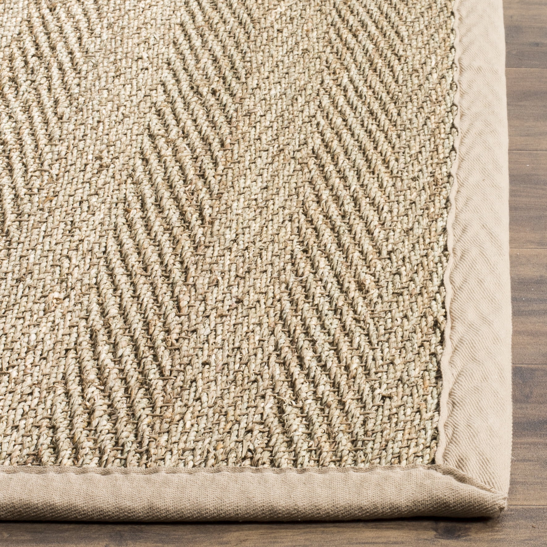 SAFAVIEH Natural Fiber Maisy Solid Area Rug, Natural/Beige, 9' x 12'