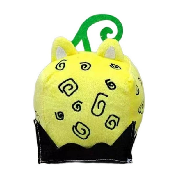 Juguete de Peluche KEVCHE Blox Fruits Caja Algodón 13cm Amarillo claro para niños Edad 4+