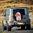 thumbnail image 5 of Rateoe Coffee Gnome (1) Pattern Tire Cover Wheel Protectors Weatherproof Wheel Covers Universal Fit for Trailer Rv SUV Truck Camper Travel Trailers Accessories-16 inch, 5 of 6