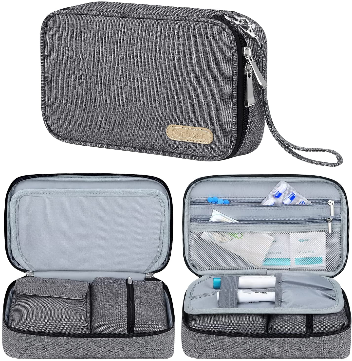 Simboom Insulin Bag, Diabetic Travel Bag for Insulin Pens, Glucose