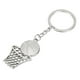thumbnail image 3 of Llave de baloncesto Uxcell, llavero deportivo mini lindo, colgante de balón de baloncesto, anillo de llavero, bolsa, plata, 3 of 7
