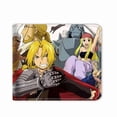 thumbnail image 1 of Cartera Fullmetals Alchemists, personajes de anime, delgada, doble, 1 of 1