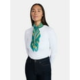 thumbnail image 2 of Time and Tru Women's Geometric Print Scarf with Retro Charm, Multi-Season, 2 of 5