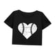 thumbnail image 3 of Top corto de verano para mujer, ropa de calle, camiseta con cuello redondo para caminar, senderismo, mujer SG, 3 of 7