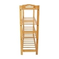 thumbnail image 1 of Bamboo Shoe Rack,Bamboo Shoe Rack 4 Shoe Storage Stand Shoes Rack Elevated Design, 1 of 12