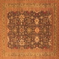 thumbnail image 1 of Ahgly Company Indoor Square Oriental Orange Traditional Area Rugs, 7' Square, 1 of 4