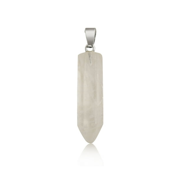 Qarigey Abalorio de columna hexagonal, colgantes colgantes exquisitos para hombres, dijes de cristal puntiagudos, pulsera, llaveros, decoraciones, Type3 NO3 Qarigey AP010782-04B