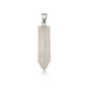 thumbnail image 5 of Qarigey Abalorio de columna hexagonal, colgantes colgantes exquisitos para hombres, dijes de cristal puntiagudos, pulsera, llaveros, decoraciones, Cristal blanco 2piezas Qarigey CBP389461, 5 of 6