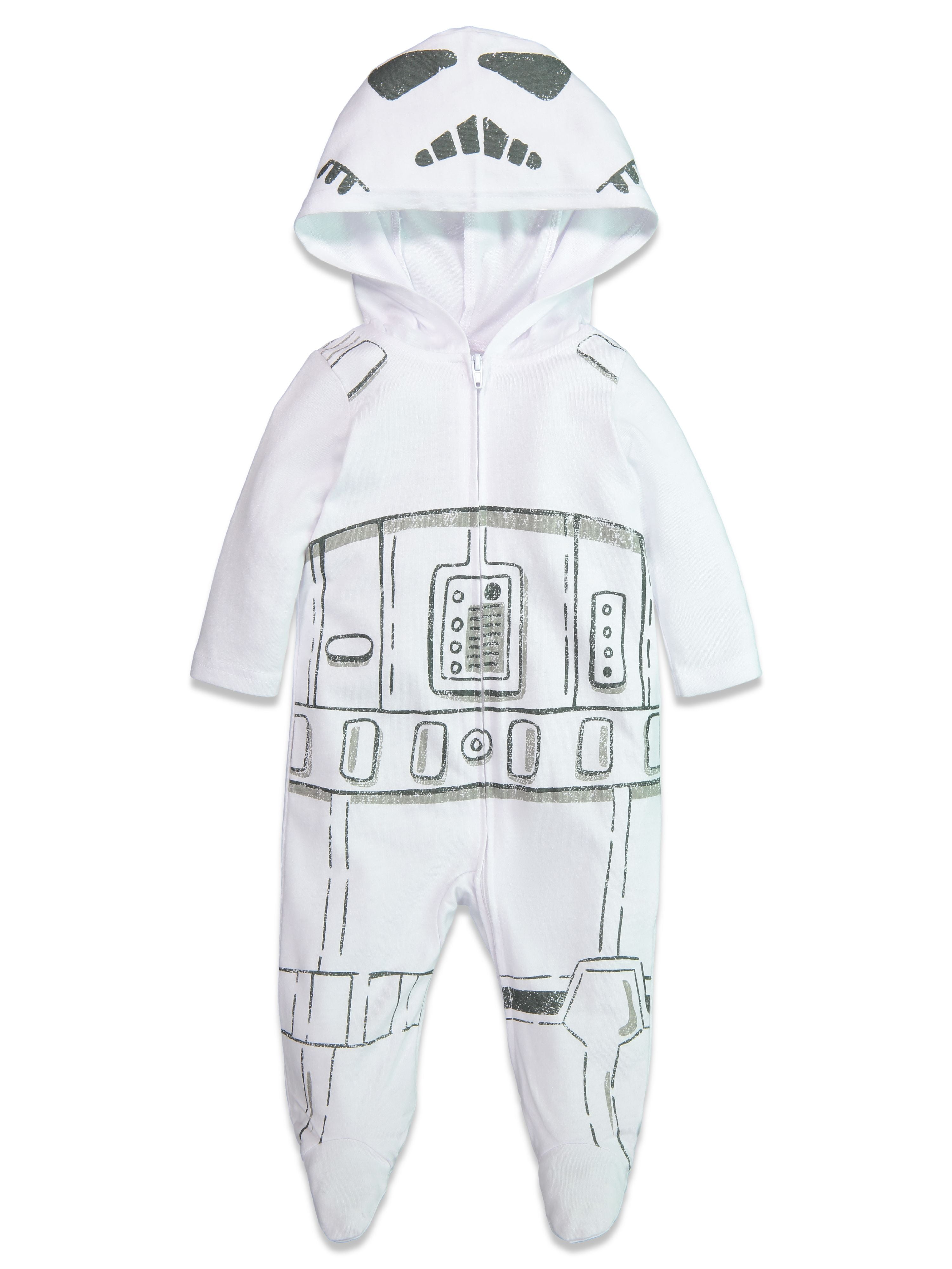 Star Wars Storm Trooper Baby Boys Costume ZipUp Footies with Hood 12