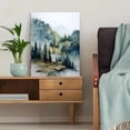 thumbnail image 5 of UXIEQU Misty Mountain Forest Landscape Canvas Wall Art Print 15.75x11.81 Inches, 5 of 8