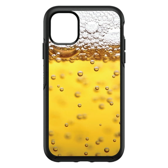 DistinctInk Custom SKIN / DECAL compatible with OtterBox Symmetry for iPhone 11 Pro (5.8" Screen) - Beer Glass Foam Bubbles