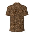 thumbnail image 4 of Rocae Leopard for Men's Short Sleeve Polo Shirt, Quick Drying Performance Moisture Wicking Sports Men's Golf Shirt, 4 of 9