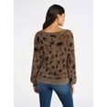 thumbnail image 3 of Sofia by Sofia Vergara Women's and Women's Plus Size Off Shoulder Sweater, Mid Weight, Size XS-4X, 3 of 4