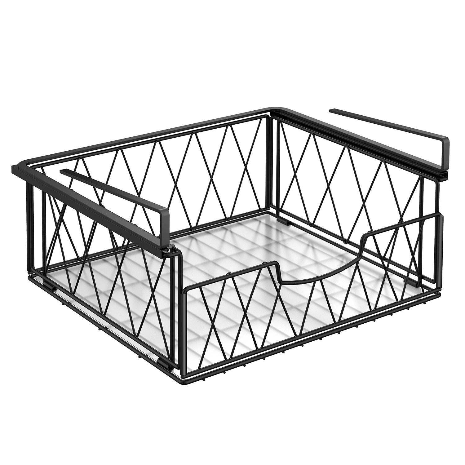 Auledio Metal Wire Sliding Under Shelf Organizer Hanging Shelf