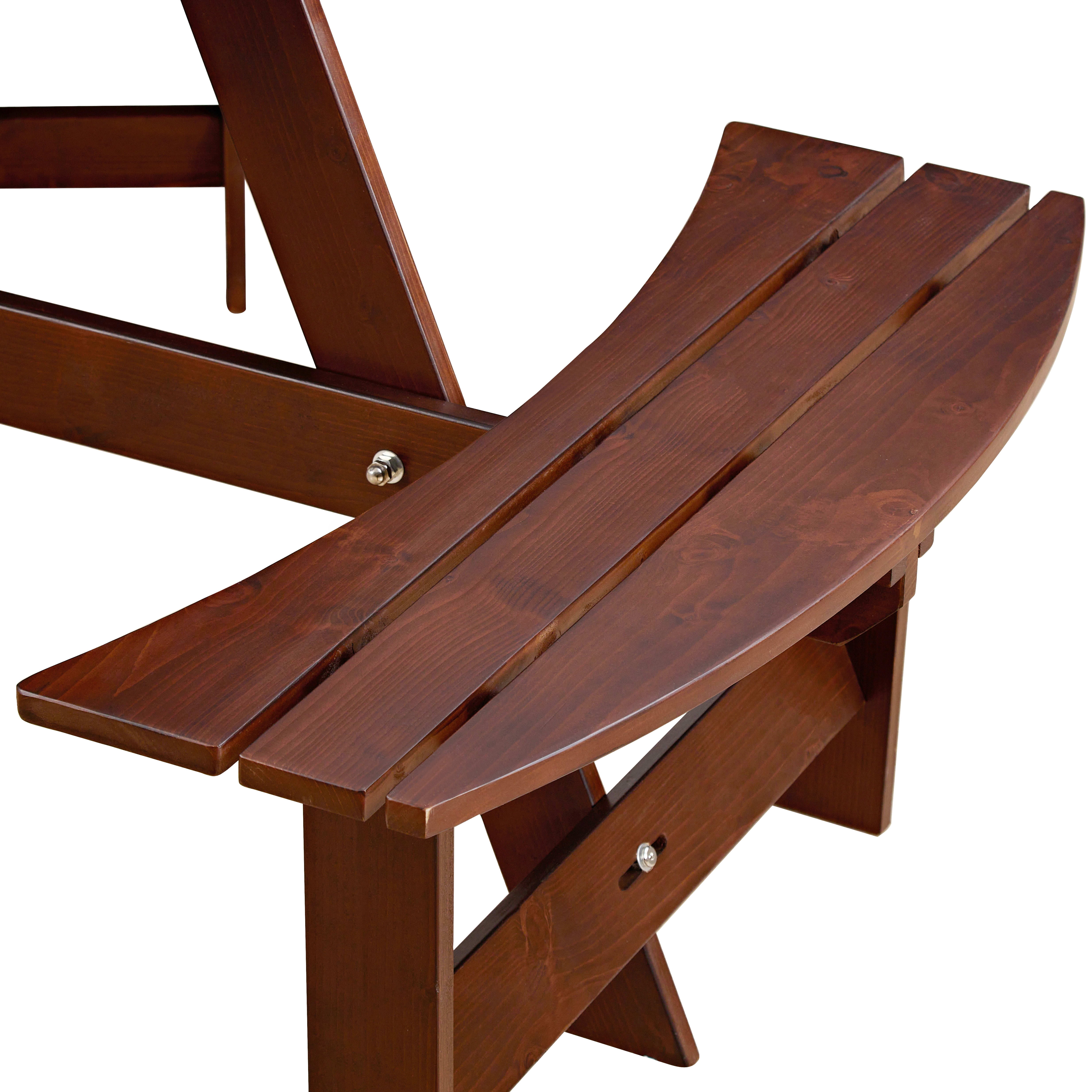 Aukfa Wooden Picnic Table for 6,Outdoor Round Picnic Table w/ 3 Benches for Garden, Backyard,Brown