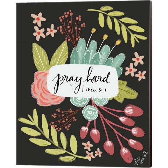 Pray Hard by Katie Doucette, Canvas Wall Art, 16W x 20H