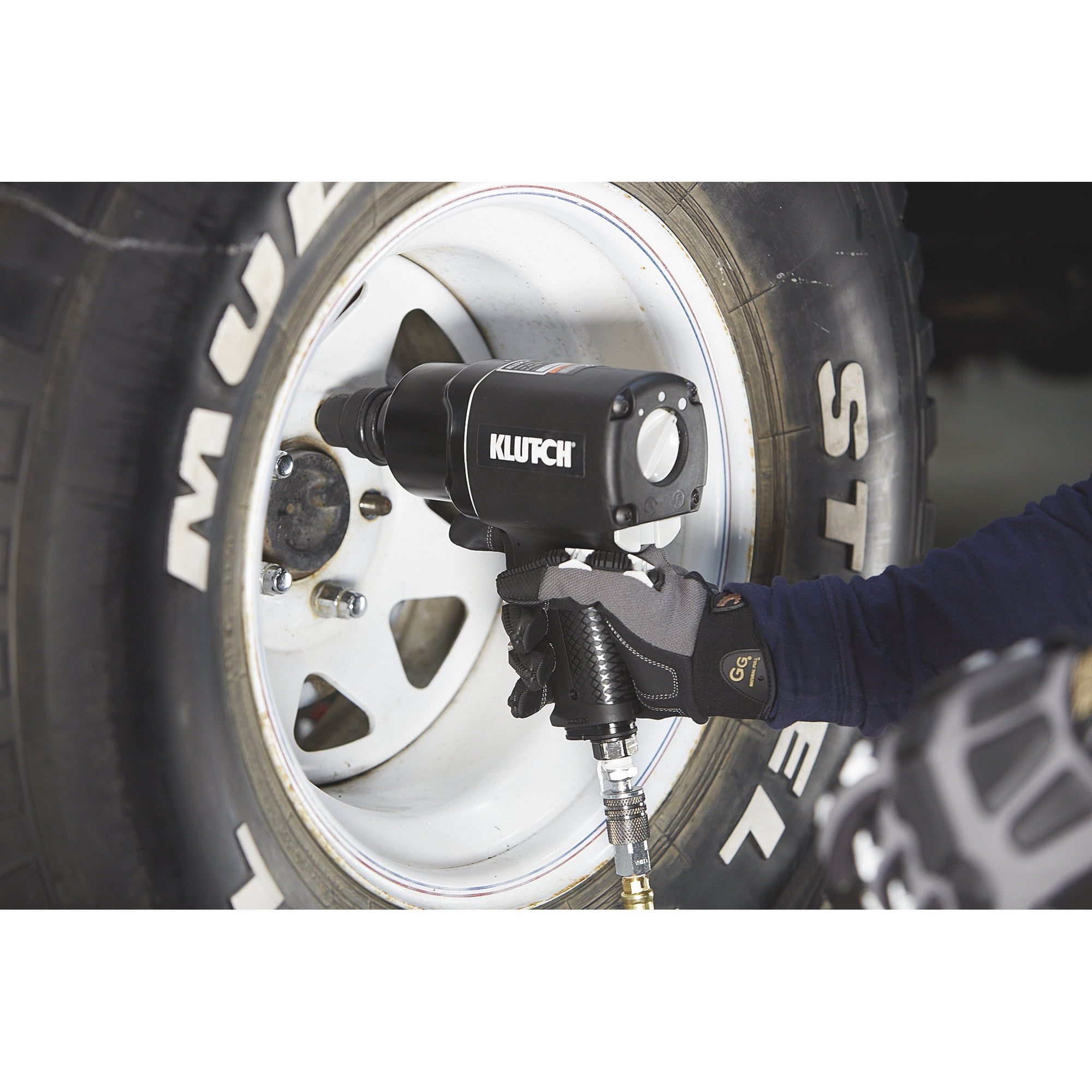 Klutch Air Impact Wrench, 3/4in. Drive, 1500 Ft./Lbs. Torque, 7 CFM
