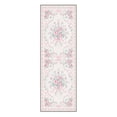 thumbnail image 3 of KUETH 2x7 Machine Washable Modern Floral Runner Rug, Soft Low Pile Non Slip Backing Rug Runner, Blush Pink Rug for Hallway Kitchen Bedroom, 3 of 5