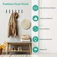 thumbnail image 3 of Modern Wall Hooks (6 Pack) - Black, 3 of 5