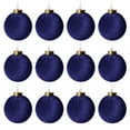 thumbnail image 4 of 12 Pcs Velvet Christmas Balls Shatterproof Flocked Christmas Ornaments Set Xmas Hanging Baubles for Tree Holiday Wedding Party Decoration, 4 of 7