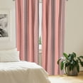 thumbnail image 2 of Ambesonne Abstract Window Curtains, Warm Colored Bars Waves, Each 28" W x 95" L, Coral Dried Rose Rust, 2 of 4