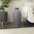 thumbnail image 2 of DecMode 24" Textured Whitewashed Black Ceramic Vase, 2 of 9