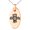Rose, variant on Tioneer Stainless Steel Aztec Truth & Wisdom Eagle Rune Engraved Small Oval Charm Pendant Necklace