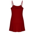 thumbnail image 7 of Puntoco Women's Plus Size Full Slip for Under Dresses Adjustable Spaghetti Straps Cami Dress Basic Sleeveless Nightgown, 7 of 7