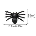 thumbnail image 2 of BNNG 10PCS Mini Plastic Spiders Halloween Simulated Spiders Black and Luminous Spiders Realistic Prank Toy with Plastic Storage Box for Halloween Decor Supplies, 2 of 8